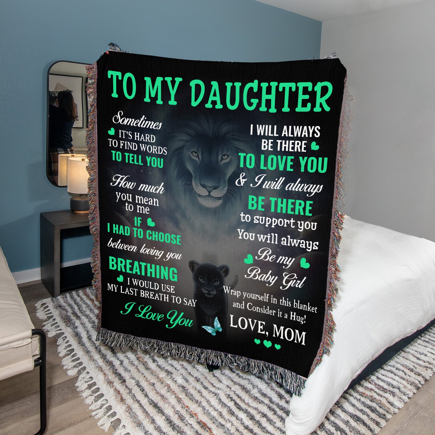 To My Son Black Sherpa Blanket | Feel The Warmth Of My Love | 50x60