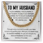 To My Husband | Cuban Link Chain | Father's day