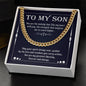 To My Son | Cuban Link Chain | May Your Spirit Always Soar