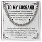 To My Husband | Cuban Link Chain | Father's day