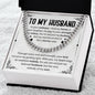 To My Husband | Cuban Link Chain | Father's day