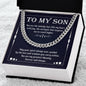 To My Son | Cuban Link Chain | May Your Spirit Always Soar