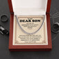 To My Dear Son | Cuban Link Chain | May You Walk In The Light Of Your Potential