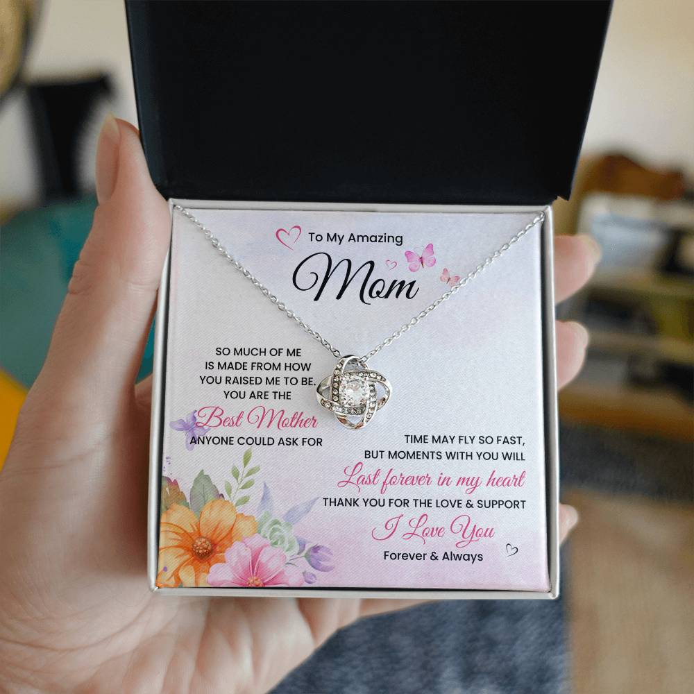 To My Amazing Mom | Love Knot Necklace | Mother's day gift