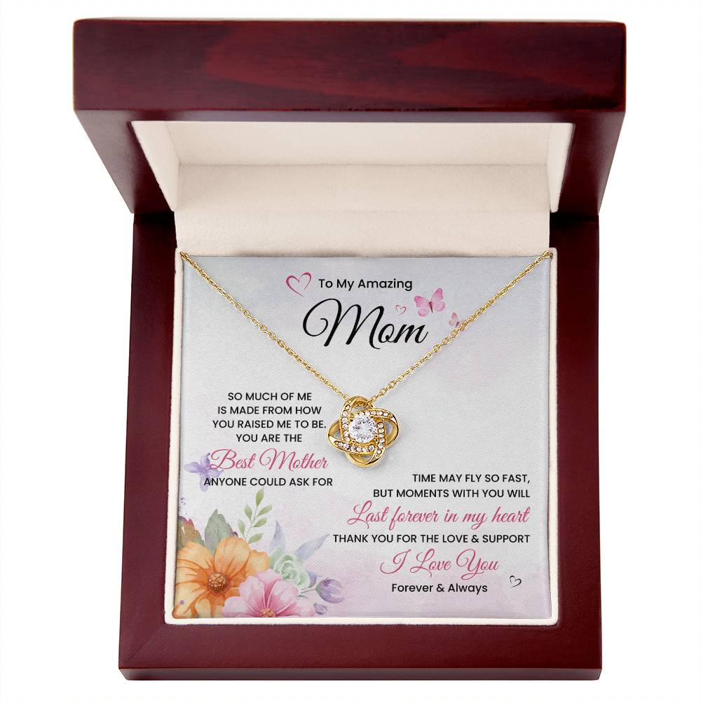 To My Amazing Mom | Love Knot Necklace | Mother's day gift