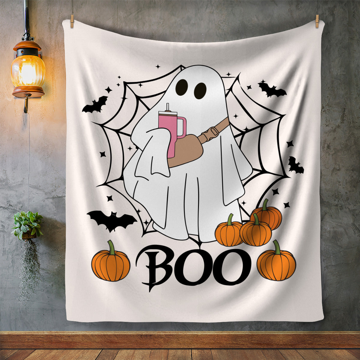 BOO HALLOWEEN BLANKET