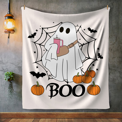 BOO HALLOWEEN BLANKET