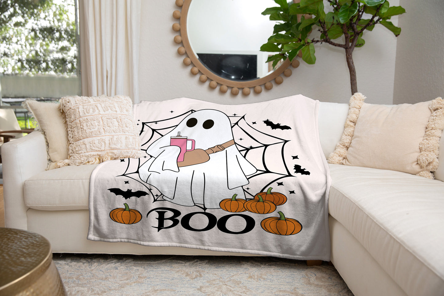 BOO HALLOWEEN BLANKET