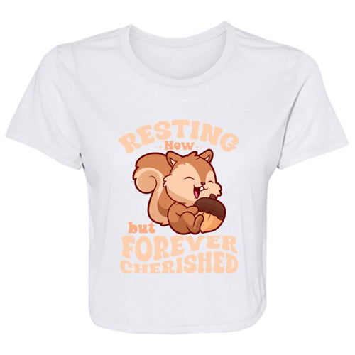 Resting Now but Forever Cherished Memorial Apparel – Cute Squirrel Design, Bereavement, Remembrance Gift, Sympathy Shirt for Comfort and Support