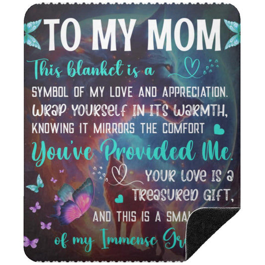 To My Mom Sherpa Blanket | This Blanket Is a Token Of My Love | 50x60