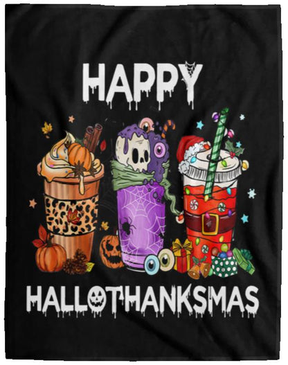 HAPPY HALLOTHANKSMAS BLANKET |HALLOWEEN | THANKSGIVING | HALLOWEEN