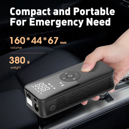 3-in-1 Portable Tire Inflator/Phone Charger/Flashlight