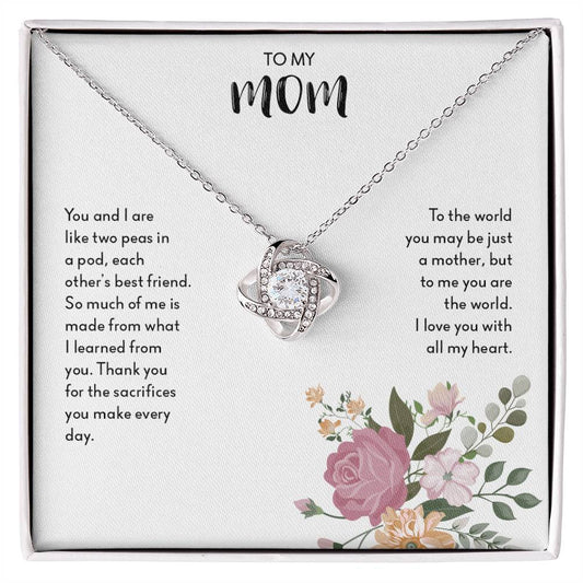 To My Mom | Love Knot Necklace