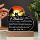 To My Husband | Acrylic Heart Plaque | Grateful For the Laughter