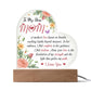 To My Dear Mom | Acrylic Heart Plaque