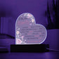 To My Dear Mom | Acrylic Heart Plaque