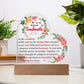 To My Soulmate | Acrylic Heart Plaque | You Are The Melody | Mother's day