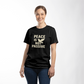“Peace Is Not Passive” Graphic Tee – Bold Activist Shirt for Protest, Marches, or Everyday Wear