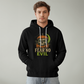 Fear No Evil Halloween Hoodie | Scary Skull Pumpkin Hoodie | Spooky Streetwear Unisex Pullover