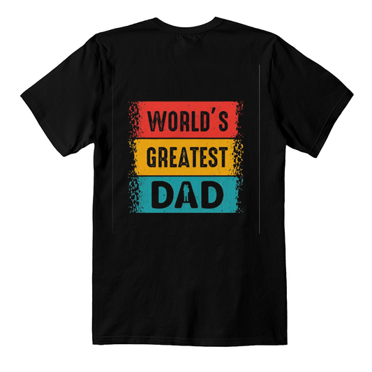 World's Greatest Dad" Vintage T-Shirt – Retro Colors for Legendary Fathers